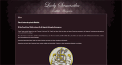 Desktop Screenshot of lady-samantha.com