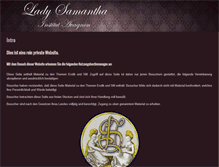 Tablet Screenshot of lady-samantha.com